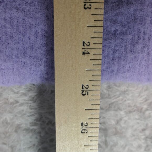 Chicos Tunic Sweater Womens 1 Medium Purple Fuzzy Soft Girl Romantic Boho - Picture 6 of 7